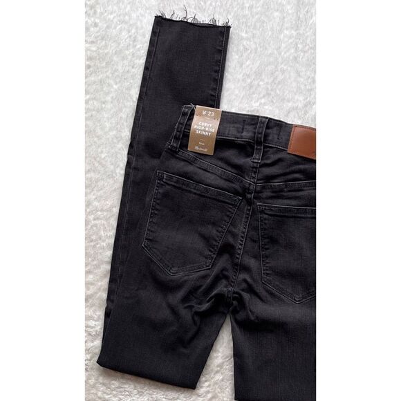 NWT Madewell Tall Curvy High-Rise Skinny Jeans in Black Sea, Size 23T - Picture 15 of 16